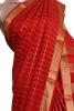 Pure Double Checks Zari Mysore Crepe Silk Saree